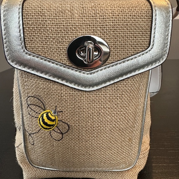 Coach Bumble Bee & Flowers Tote Bag L053-9447 NWT Limited Edition with Dust Bag - Picture 3 of 16